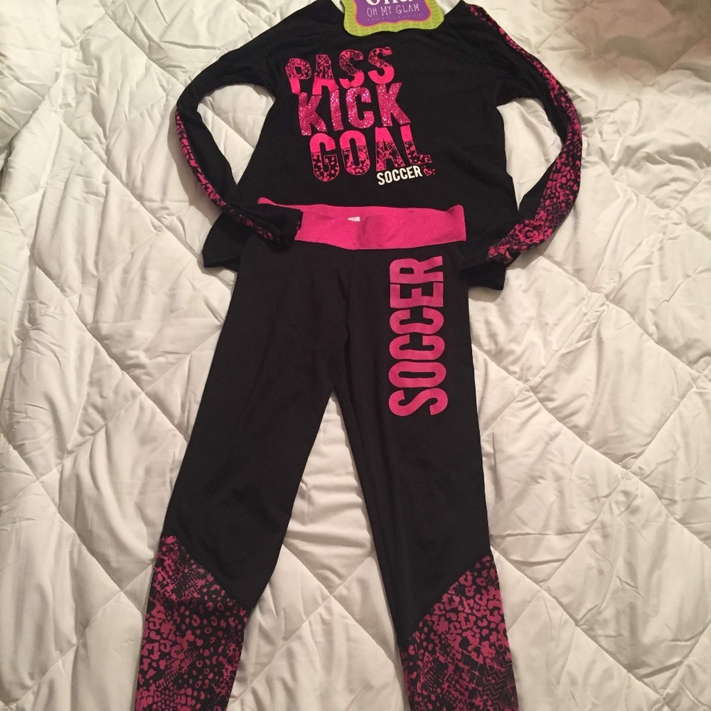 Justice Soccer Outfit size 14 girls